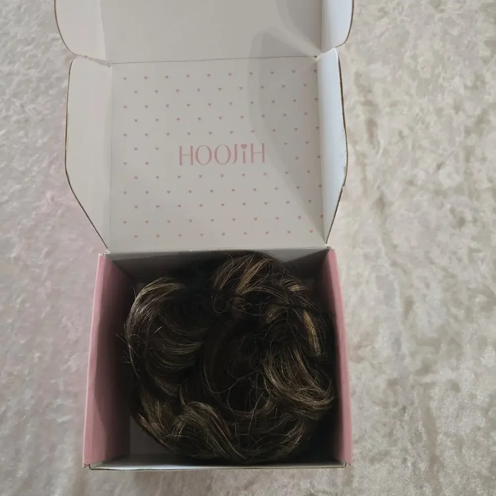 Claw Clip Messv Bun Hair Piece Wavy Curly Chignon Hair Bun Extensions Tousled Up